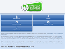 Tablet Screenshot of americanpediatricdental.com